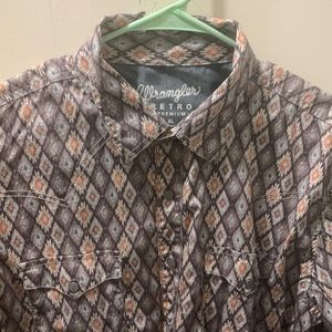 Wrangler, Western style dress shirt size XL